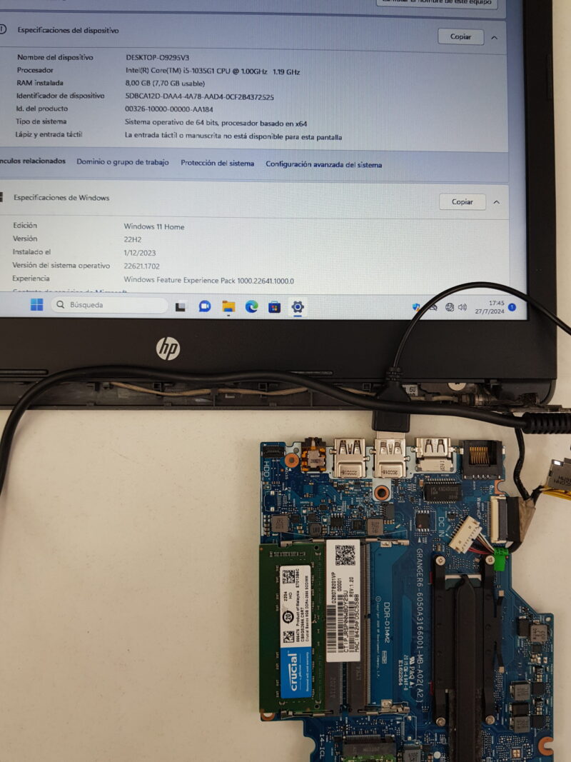Placa Madre Hp 240 G7 i5 - Imagen 3