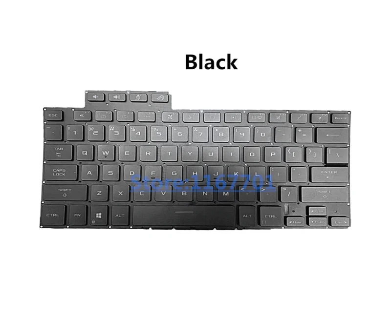 Teclado Asus ROG Zephyrus retroiluminado original para G15 - Blanco/Negro - Imagen 3